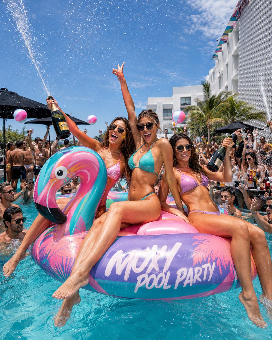 Celebrity Performances at Moxy Pool Party Miami