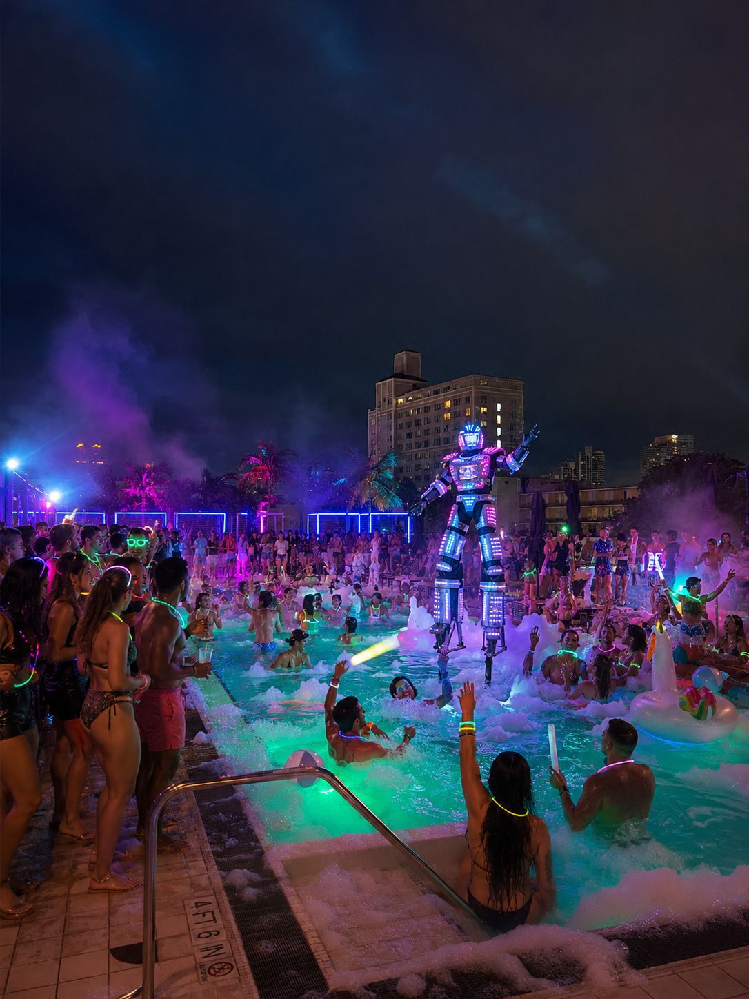 Live DJs + Celebrity Guests at Moxy Pool Party Miami